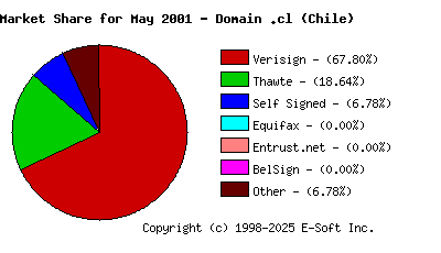 June 1st 2001 CA Market Share Pie Chart