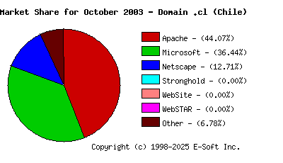 November 1st, 2003 Market Share Pie Chart