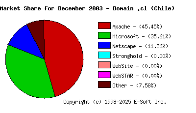 January 1st, 2004 Market Share Pie Chart