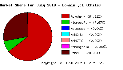 August 1st, 2019 Market Share Pie Chart