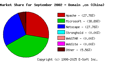 October 1st, 2002 Market Share Pie Chart