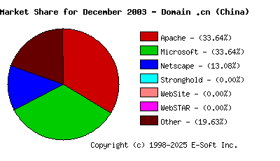January 1st, 2004 Market Share Pie Chart