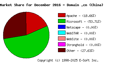 January 1st, 2017 Market Share Pie Chart