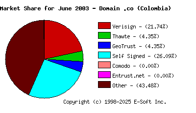 July 1st 2003 CA Market Share Pie Chart