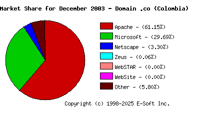 January 1st, 2004 Market Share Pie Chart