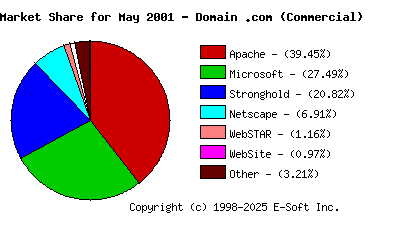 June 1st, 2001 Market Share Pie Chart