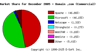 January 1st, 2006 Market Share Pie Chart