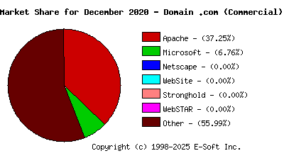 January 1st, 2021 Market Share Pie Chart