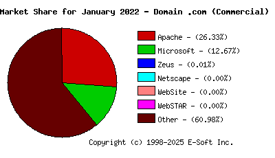 February 1st, 2022 Market Share Pie Chart