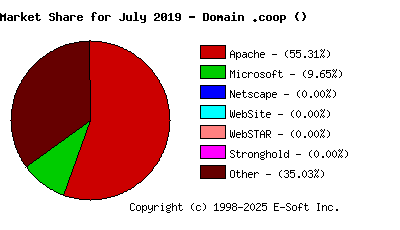 August 1st, 2019 Market Share Pie Chart