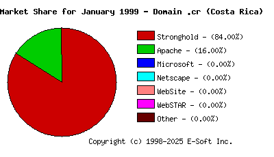 February 1st, 1999 Market Share Pie Chart