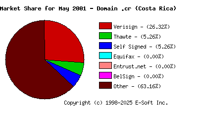 June 1st 2001 CA Market Share Pie Chart