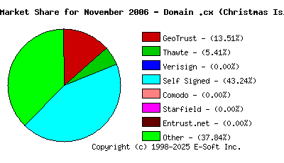 December 1st 2006 CA Market Share Pie Chart