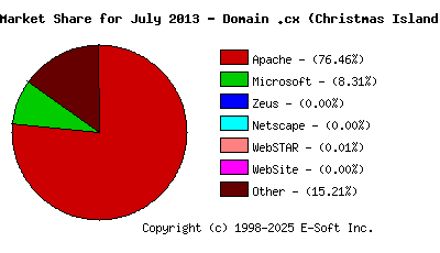 August 1st, 2013 Market Share Pie Chart