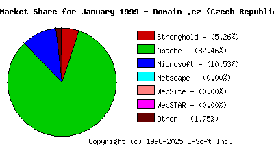 February 1st, 1999 Market Share Pie Chart