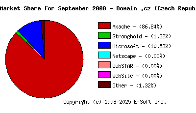 October 1st, 2000 Market Share Pie Chart
