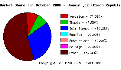 November 1st 2000 CA Market Share Pie Chart