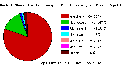 March 1st, 2001 Market Share Pie Chart