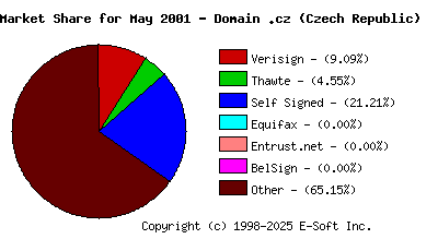 June 1st 2001 CA Market Share Pie Chart