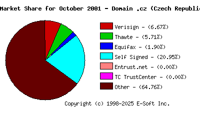 November 1st 2001 CA Market Share Pie Chart