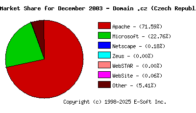 January 1st, 2004 Market Share Pie Chart
