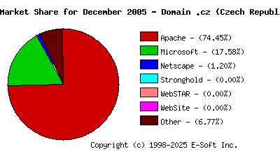 January 1st, 2006 Market Share Pie Chart