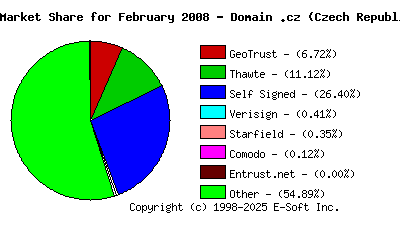 March 1st 2008 CA Market Share Pie Chart