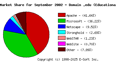October 1st, 2002 Market Share Pie Chart
