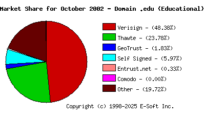 November 1st 2002 CA Market Share Pie Chart