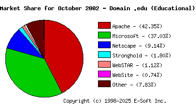 November 1st, 2002 Market Share Pie Chart