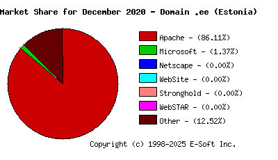 January 1st, 2021 Market Share Pie Chart