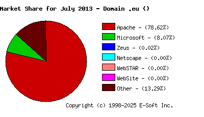 August 1st, 2013 Market Share Pie Chart