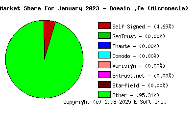 February 1st 2023 CA Market Share Pie Chart