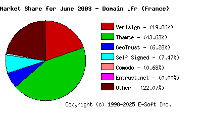 July 1st 2003 CA Market Share Pie Chart