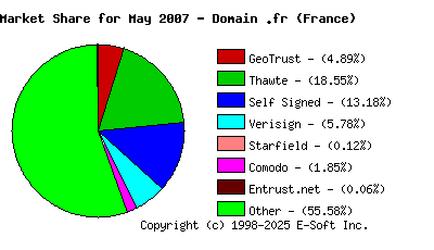 June 1st 2007 CA Market Share Pie Chart