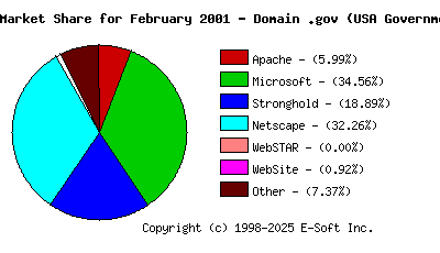 March 1st, 2001 Market Share Pie Chart