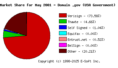 June 1st 2001 CA Market Share Pie Chart
