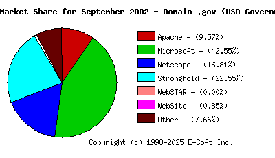 October 1st, 2002 Market Share Pie Chart