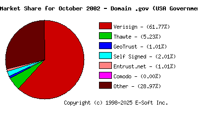 November 1st 2002 CA Market Share Pie Chart