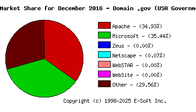 January 1st, 2017 Market Share Pie Chart