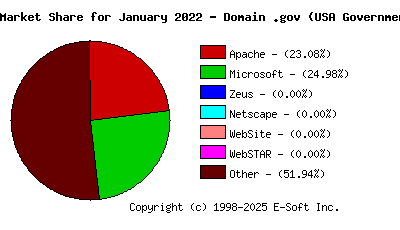 February 1st, 2022 Market Share Pie Chart