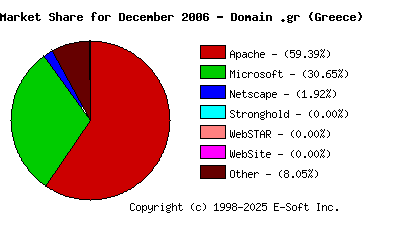 January 1st, 2007 Market Share Pie Chart