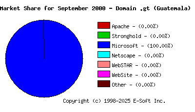 October 1st, 2000 Market Share Pie Chart