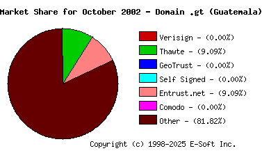 November 1st 2002 CA Market Share Pie Chart