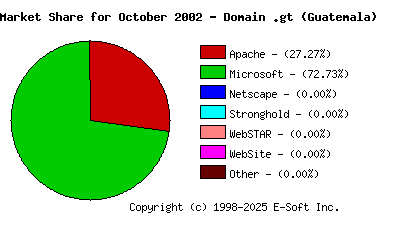 November 1st, 2002 Market Share Pie Chart