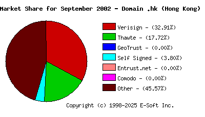 October 1st 2002 CA Market Share Pie Chart