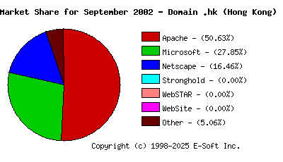 October 1st, 2002 Market Share Pie Chart