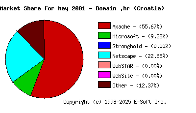 June 1st, 2001 Market Share Pie Chart