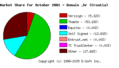November 1st 2001 CA Market Share Pie Chart