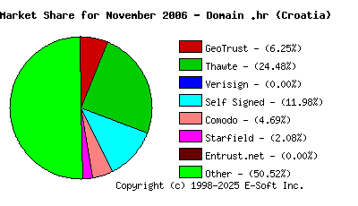 December 1st 2006 CA Market Share Pie Chart
